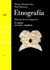Envío Inmediato ETNOGRAFÍA. MÉTODOS DE INVESTIGACIÓN
